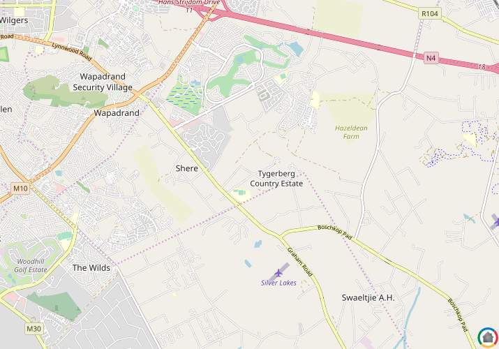 Map location of Shere